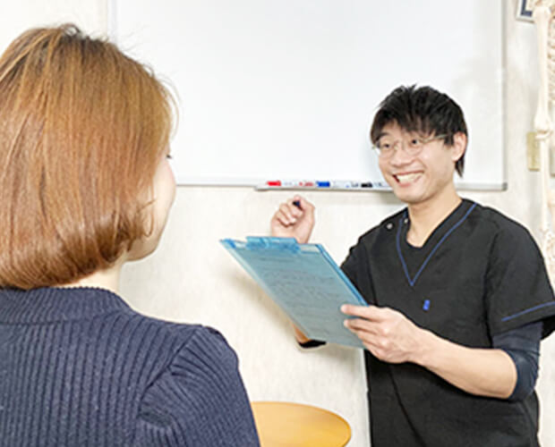 問診票の記入・カウンセリング